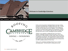 Tablet Screenshot of cambridge-exteriors.com